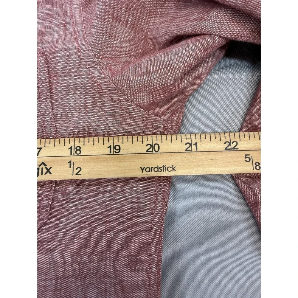 J Crew Workshirt Shirt Mens Small Red Long‎ Sleeve Button Front Casual Classic
